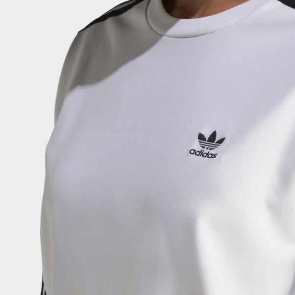 Adidas Adicolor Classics T-shirt Manches Longues Blanc