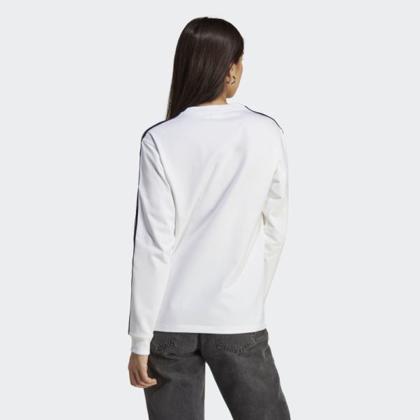 Adidas Adicolor Classics T-shirt Manches Longues Blanc