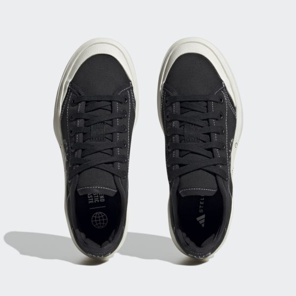 Adidas By Stella Mccartney Chaussures Court Noir Chaud