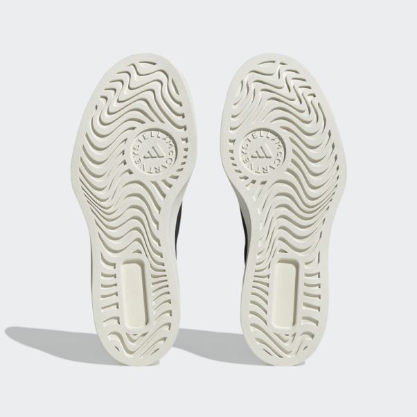 Adidas By Stella Mccartney Chaussures Court Noir Chaud