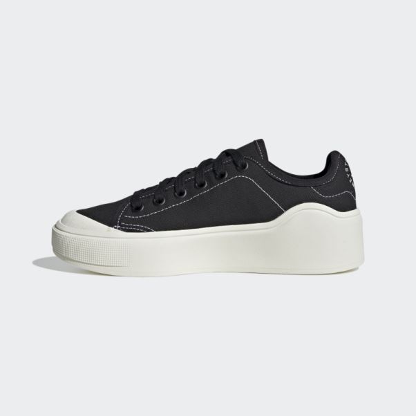 Adidas By Stella Mccartney Chaussures Court Noir Chaud