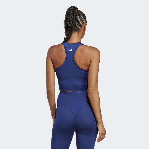 Débardeur Court Graphique Club De Sport Bleu Victoire Adidas Fashion