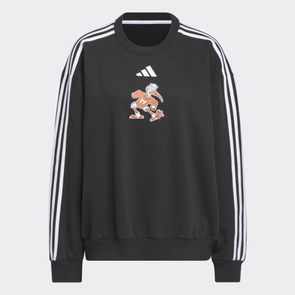 Sweat Ras Du Cou Surdimensionné Adidas Hurricanes Noir