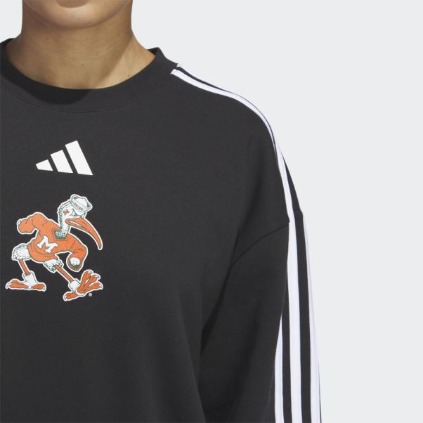 Sweat Ras Du Cou Surdimensionné Adidas Hurricanes Noir