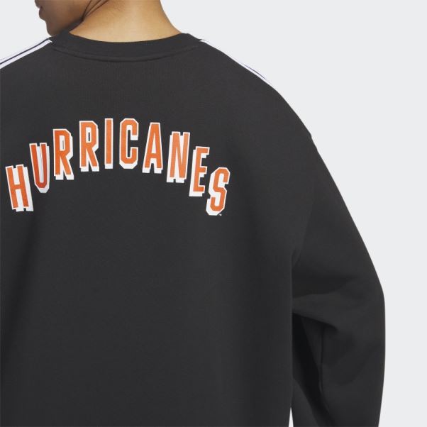 Sweat Ras Du Cou Surdimensionné Adidas Hurricanes Noir
