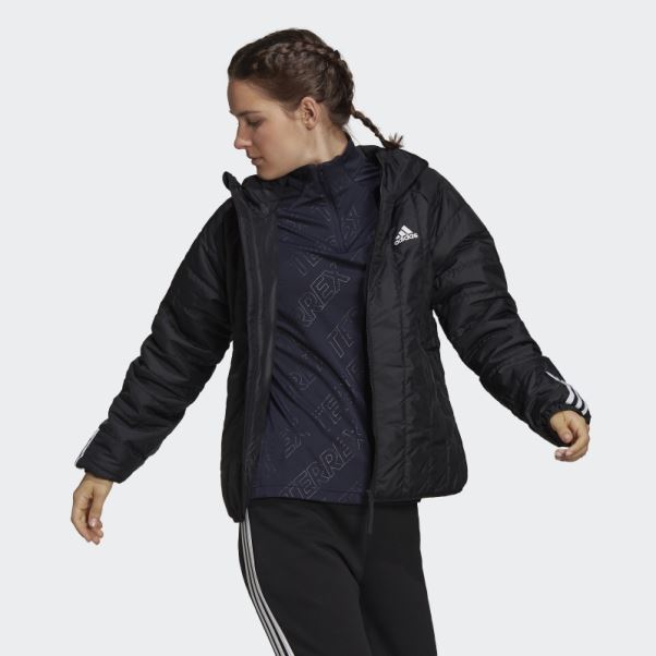 Veste à Capuche Légère Adidas Itavic 3-stripes Noir