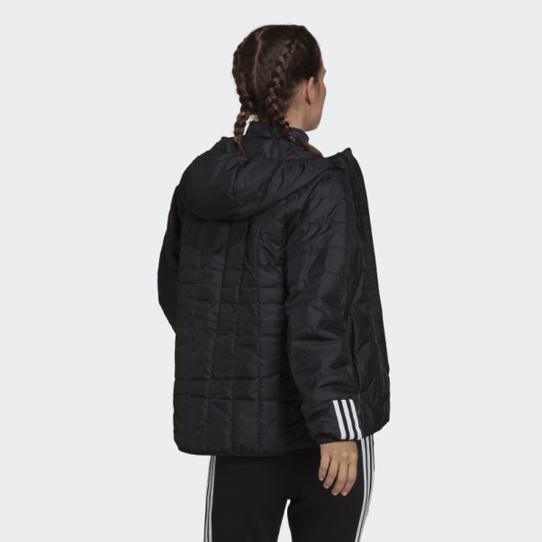 Veste à Capuche Légère Adidas Itavic 3-stripes Noir