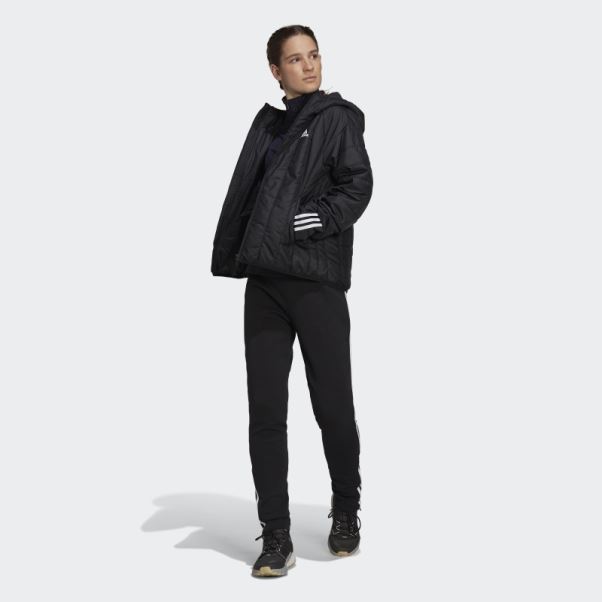 Veste à Capuche Légère Adidas Itavic 3-stripes Noir