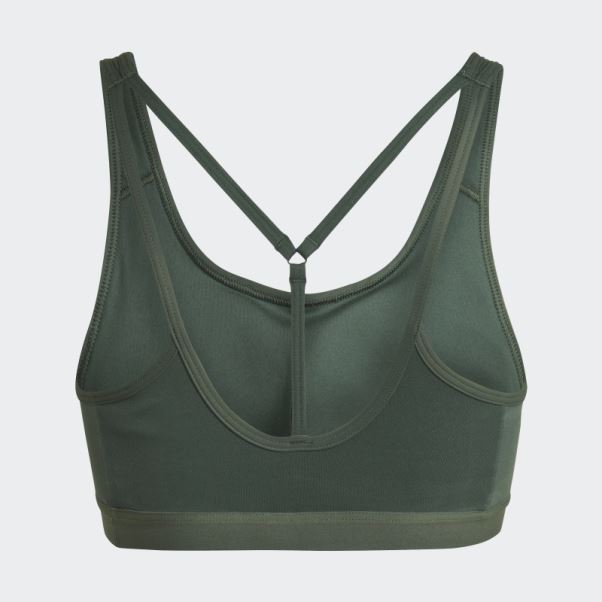 Soutien-gorge à Maintien Moyen Adidas Coreessentials Vert Oxyde