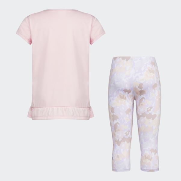 Ensemble Adidas Rose Mel Tee Aop Capri