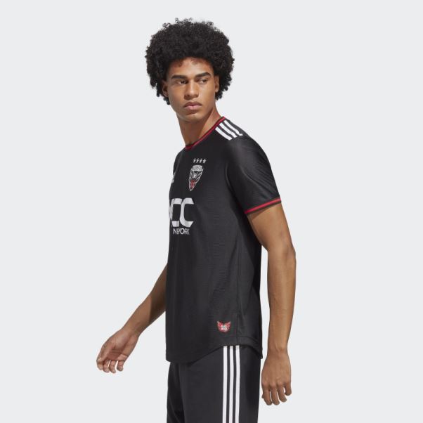 Adidas Noir D.c. Maillot Authentique Domicile United 22/23