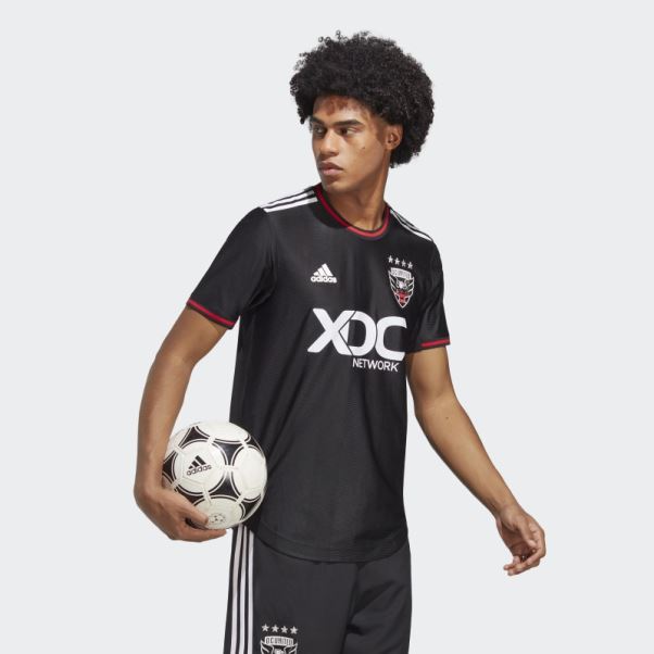 Adidas Noir D.c. Maillot Authentique Domicile United 22/23