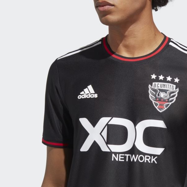 Adidas Noir D.c. Maillot Authentique Domicile United 22/23