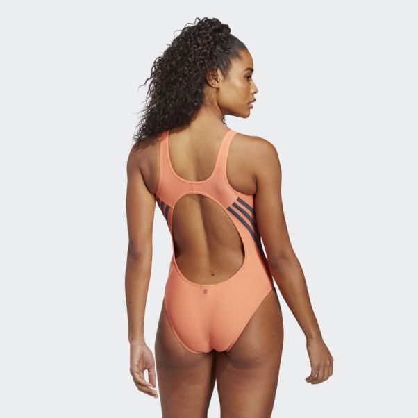 Maillot De Bain Adidas 3 Bandes Corail