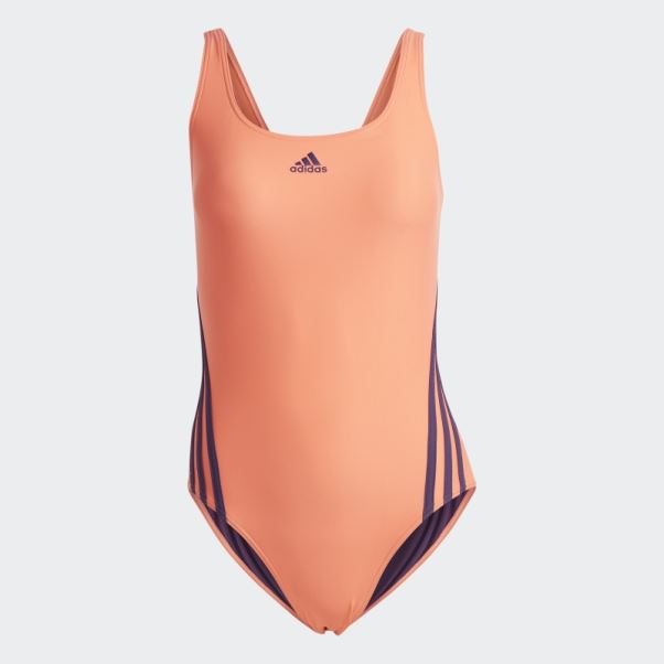 Maillot De Bain Adidas 3 Bandes Corail