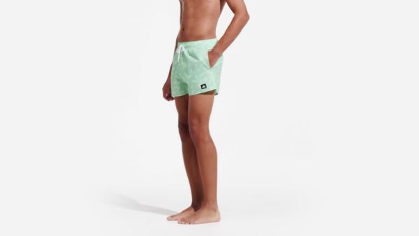 Short De Bain Clx Imprimé Logo Adidas Menthe Très Court
