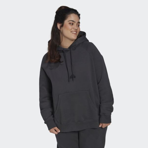 Sweat à Capuche Oversize (taille Plus) Carbone Adidas