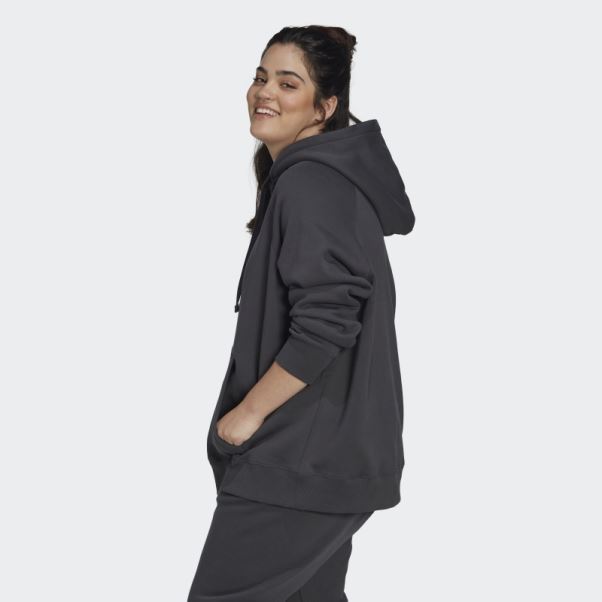 Sweat à Capuche Oversize (taille Plus) Carbone Adidas