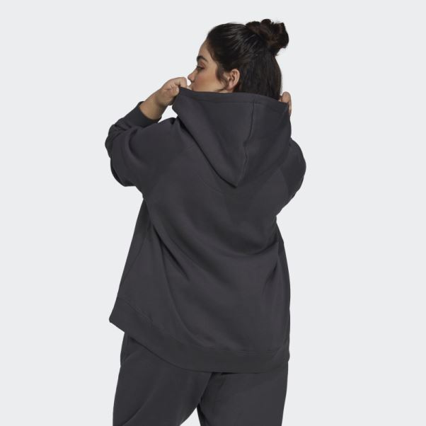 Sweat à Capuche Oversize (taille Plus) Carbone Adidas