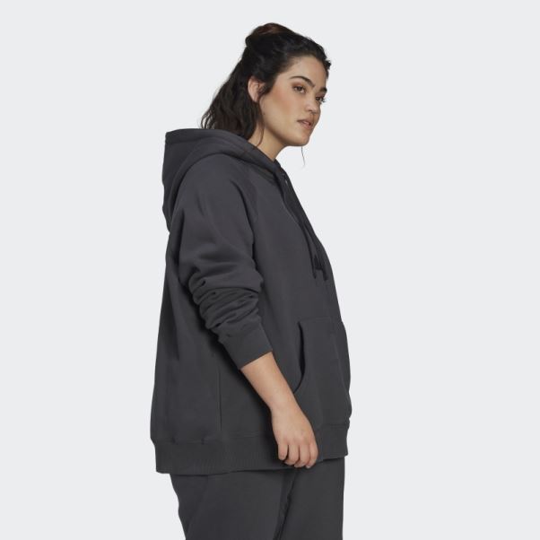 Sweat à Capuche Oversize (taille Plus) Carbone Adidas