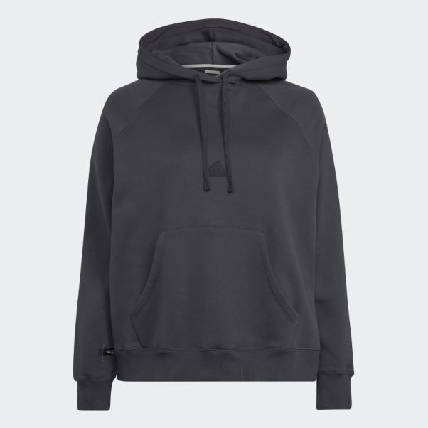 Sweat à Capuche Oversize Carbone (grande Taille) Adidas