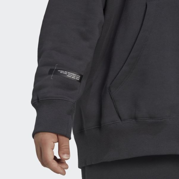 Sweat à Capuche Oversize Carbone (grande Taille) Adidas