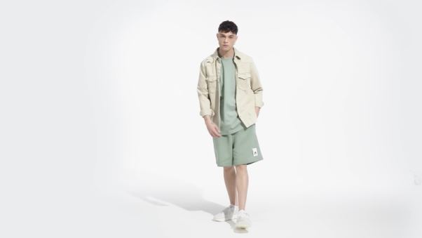 Short Lounge Polaire Adidas Vert Argent