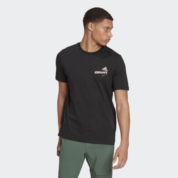 T-shirt Graphique Paris Noir Adidas