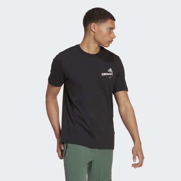 T-shirt Graphique Paris Noir Adidas