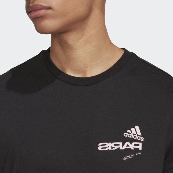 T-shirt Graphique Paris Noir Adidas