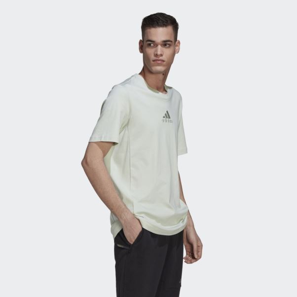 T-shirt Studio Lounge Adidas Vert