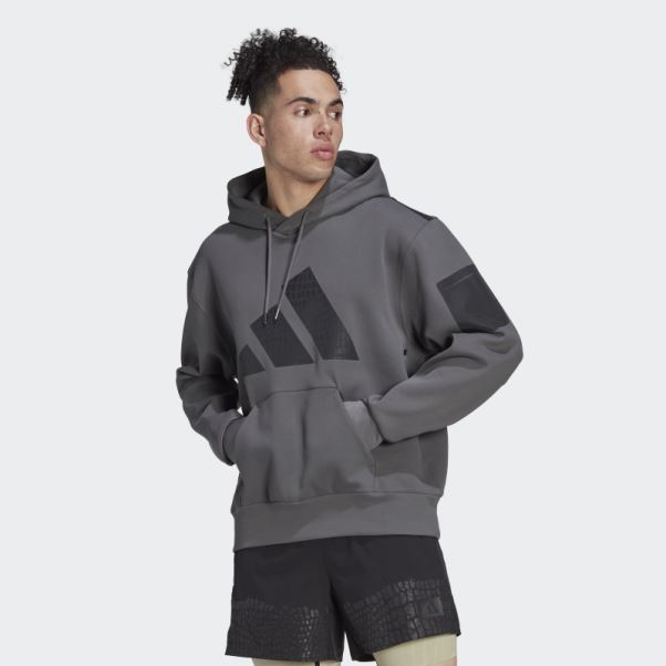 Sweat à Capuche D'entraînement Adidas Best Of Gris