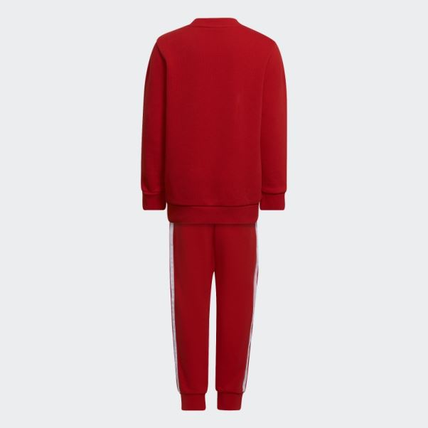 Adidas Adicolor Crew Set Rouge