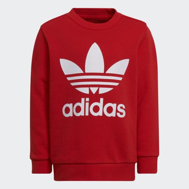 Adidas Adicolor Crew Set Rouge
