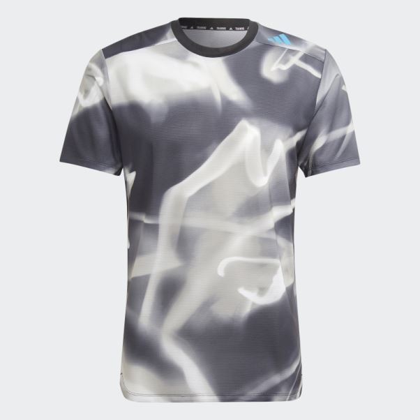 Adidas Designed 4 Training Heat.rdy Allover Print Hiit T-shirt D'entraînement Gris