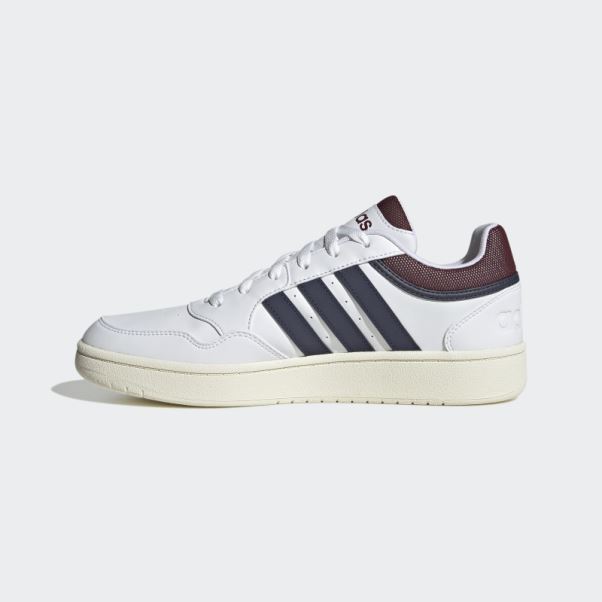 Hoops 3.0 Low Classique Vintage Chaussures Blanc Adidas