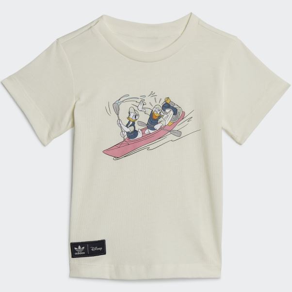 Ensemble Short Et T-shirt Blanc Disney Mickey Et Ses Amis Adidas