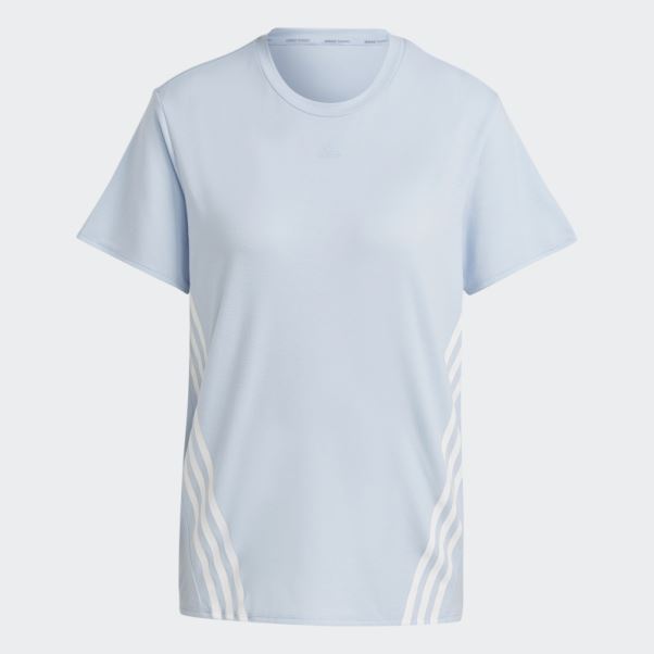 T-shirt Train Icons à 3 Bandes Bleu Aube Adidas