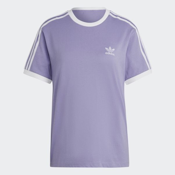 T-shirt à 3 Bandes Adidas Adicolor Classics Lilas
