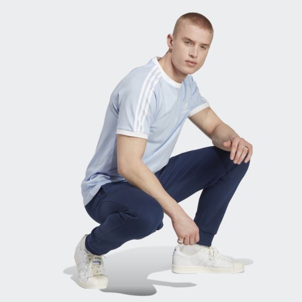 Adidas Adicolor Classics 3-stripes Tee Bleu Aube