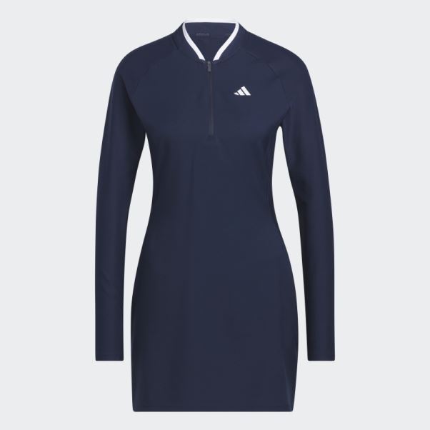 Robe De Golf Bleu Marine à Manches Longues Adidas Mode