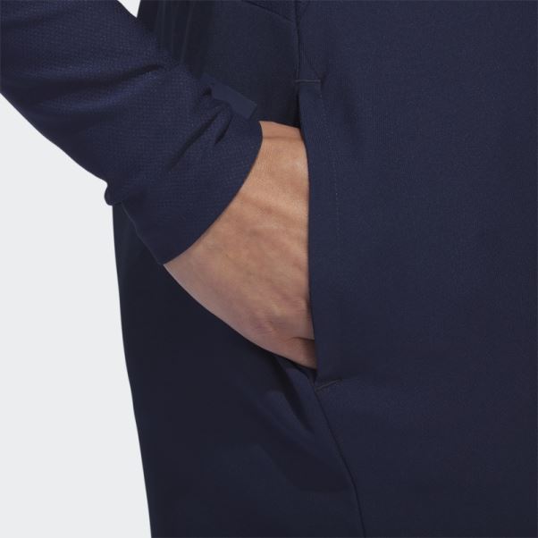 Robe De Golf Bleu Marine à Manches Longues Adidas