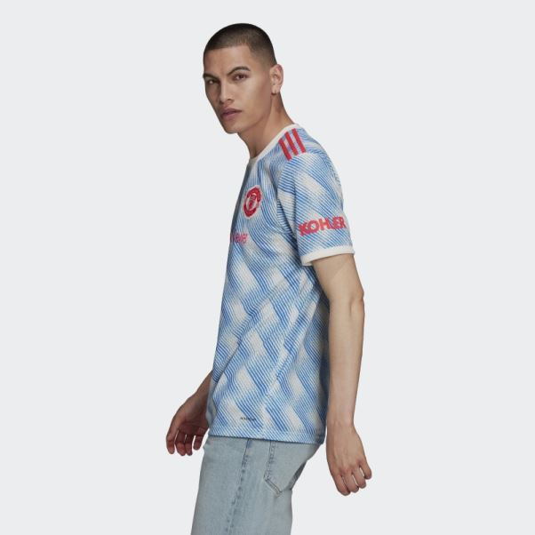 Maillot Extérieur Adidas Manchester United 21/22 Blanc