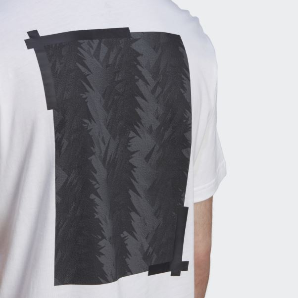 Adidas T-shirt Graphique Juventus Blanc