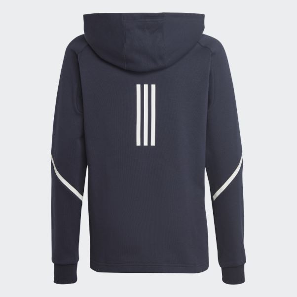 Encre Adidas Conçu Pour Gameday Sweat à Capuche Entièrement Zippé