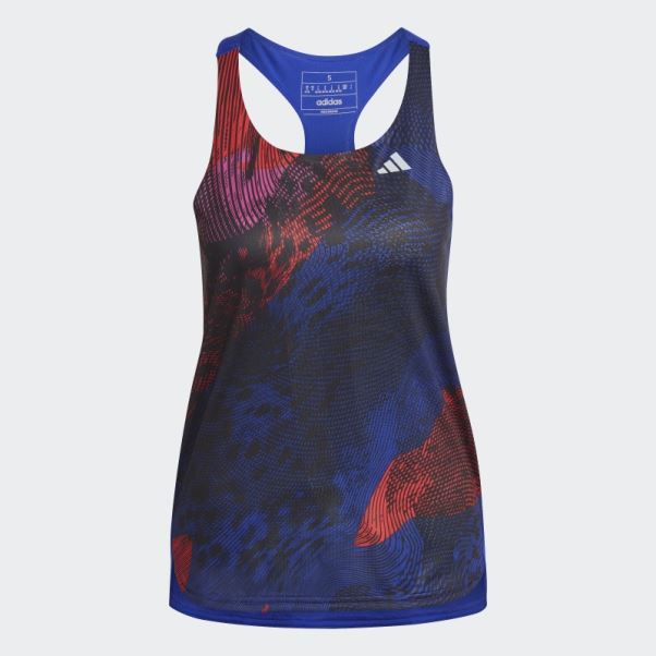Adidas Adizero Running Débardeur Bleu