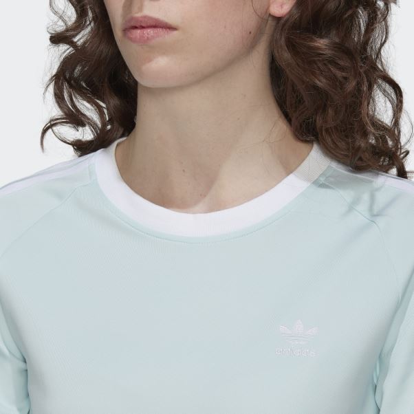 Adicolor Classics T-shirt Slim à 3 Bandes Adidas Bleu