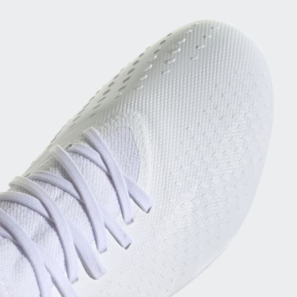 Adidas Predator Precision.3 Chaussures De Sol Ferme Blanches