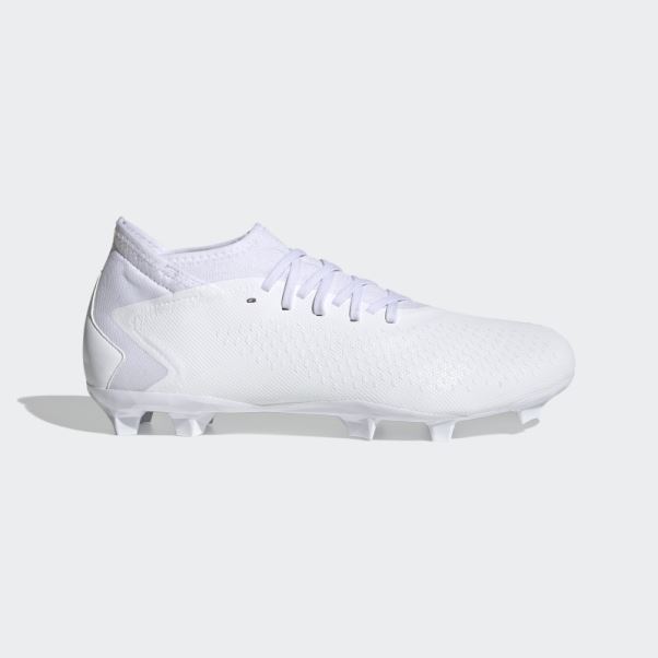 Predator Precision.3 Chaussures De Football Pour Terrain Sec Adidas Blanc
