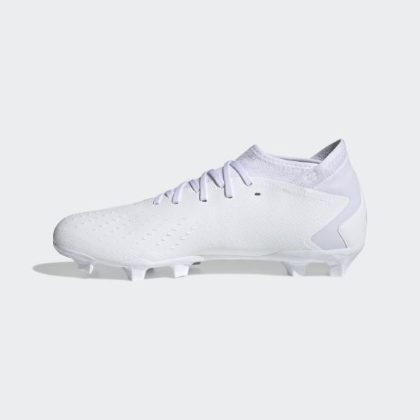Predator Precision.3 Chaussures De Football Pour Terrain Sec Adidas Blanc